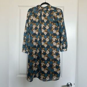 Ann Taylor Factory Long Sleeve Floral Dress